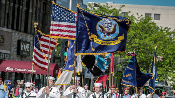 US Navy Flag Parade