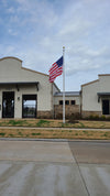 One-Piece Tapered Aluminum Commercial Flagpole – 25' x 5'' x .156'' – External model windloading at 178 MPH unflagged.