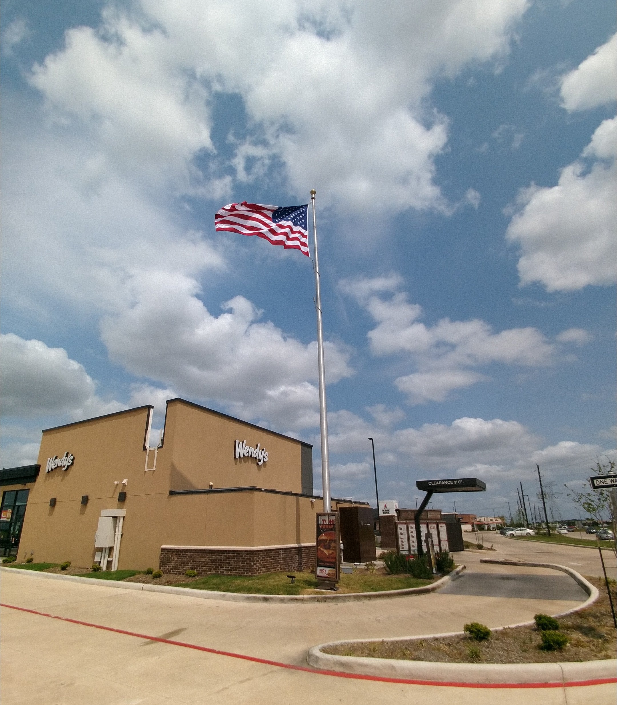 Three-Piece Tapered Aluminum Commercial Flagpole - 50 feet