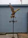 Antique Copper Formed-Gold Eagle Weathervane