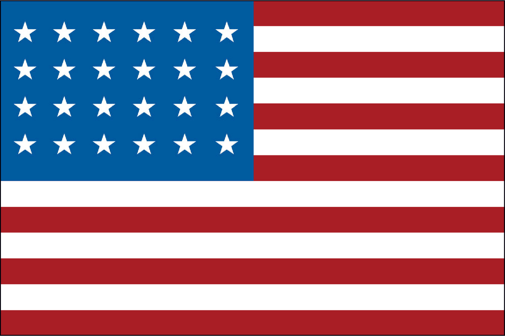 24 Star Old Glory Flag - LEAD TIMES ARE CURRENTLY RUNNING 6-8 WEEKS