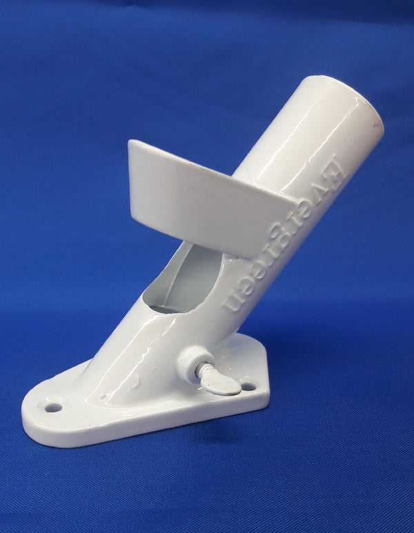 1" Aluminum 2-position White Bracket (B5W2)