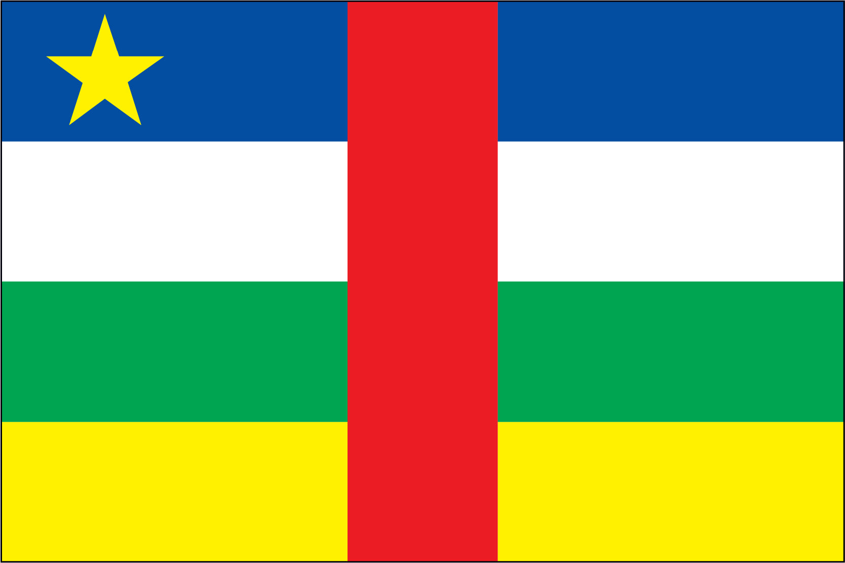 Central African Republic Miniature Flag 4