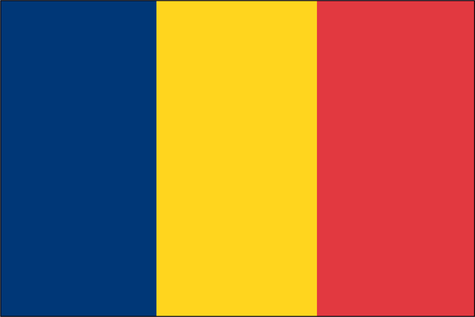 Chad Miniature Flag 4