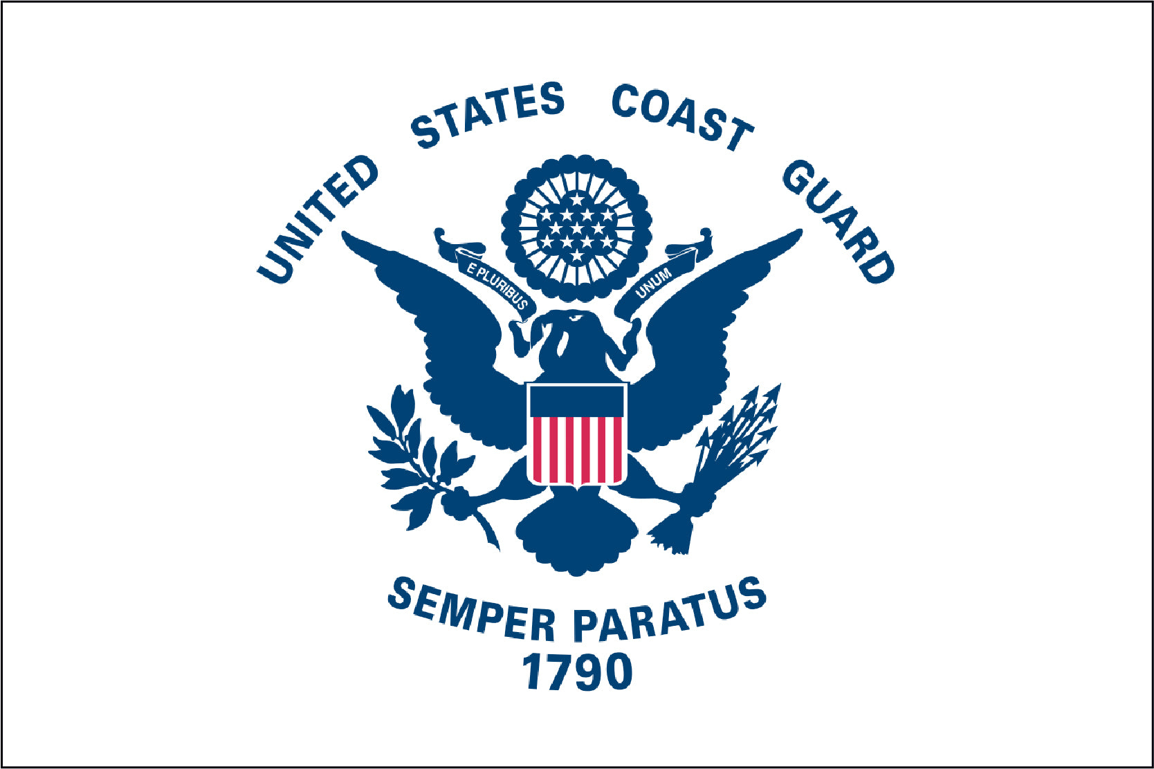 coast guard flag, us coast guard flag