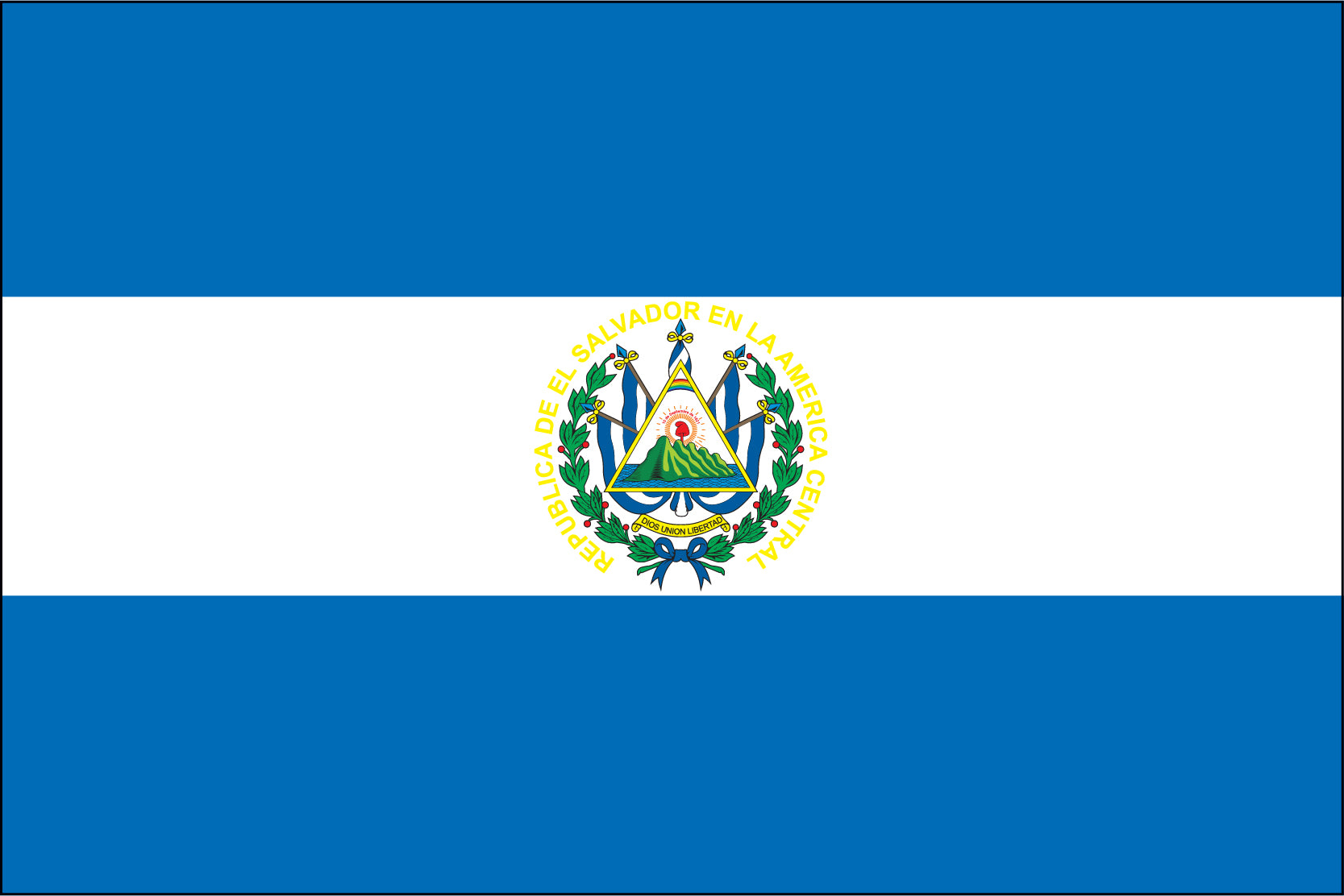 El Salvador Miniature Flag 4