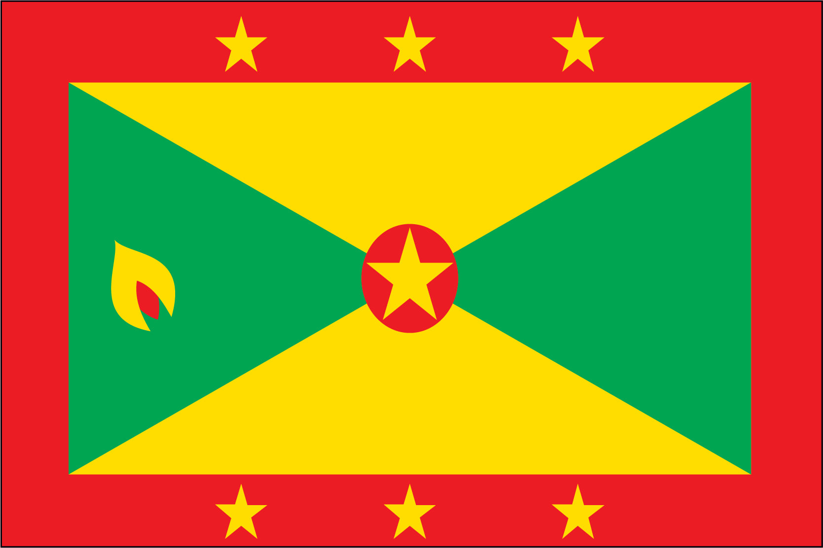 Grenada Miniature Flag 4