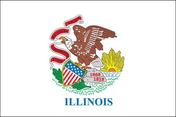 illinois state flag, flag of illinois