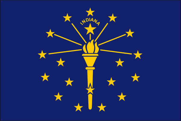 indiana state flag, flag of indiana