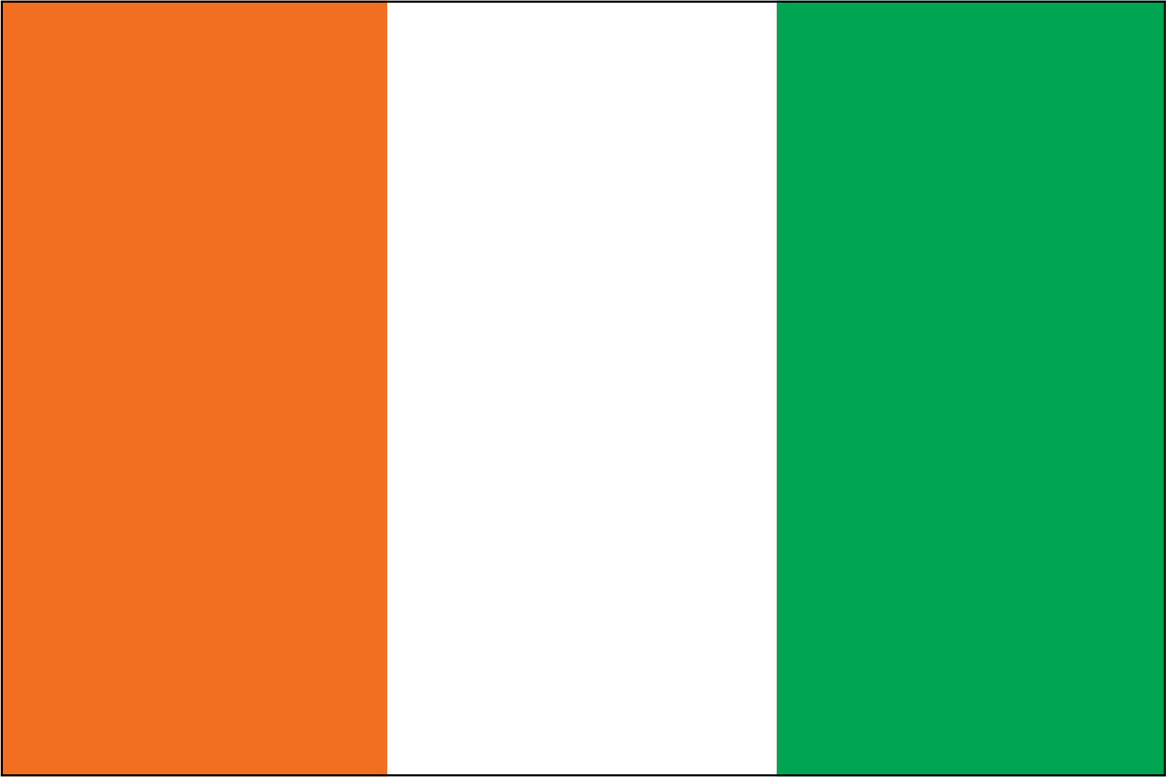 Ivory Coast Miniature Flag 4