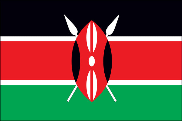 Kenya Miniature Flag 4" x 6"