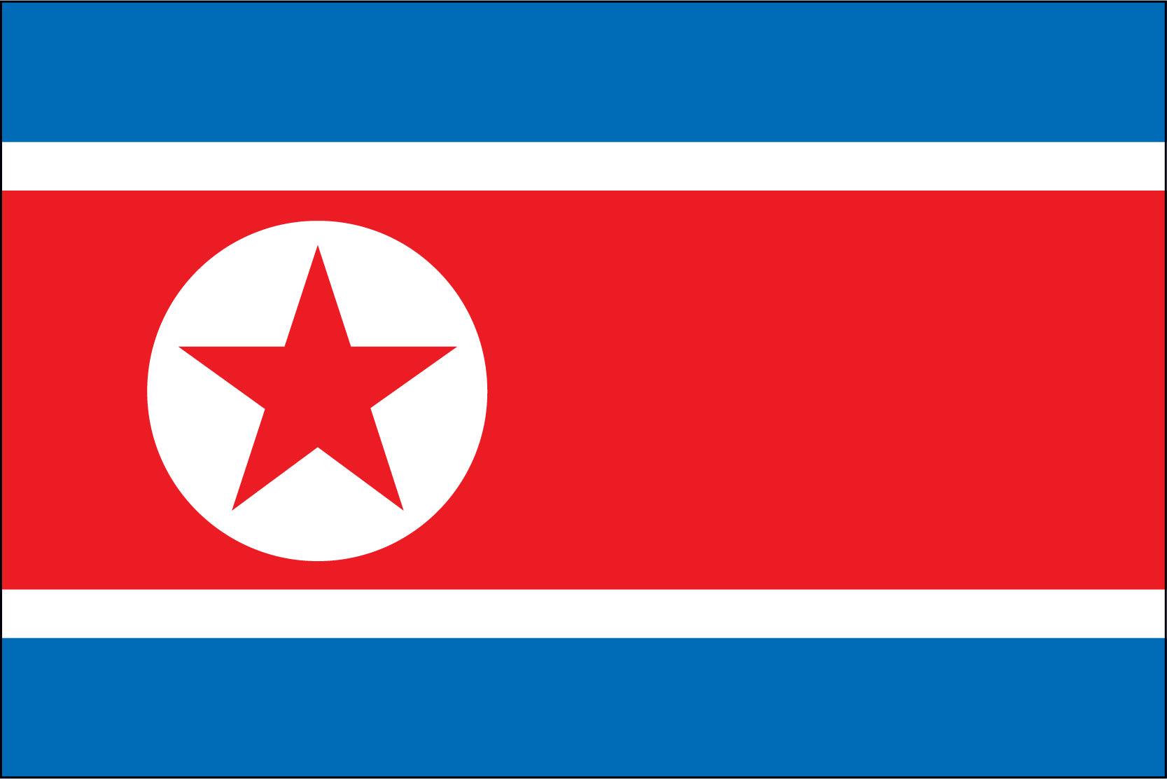 Korea (North) Miniature Flag 4