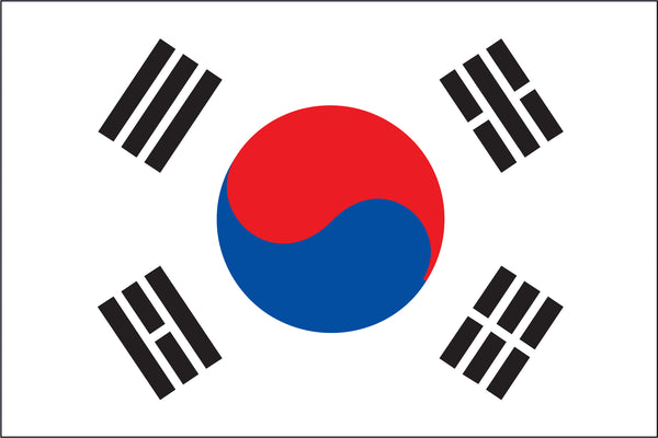 Korea (South) Miniature Flag 4" x 6"