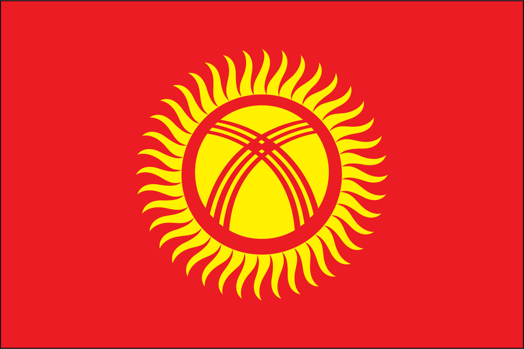 Kyrghyzstan Flag