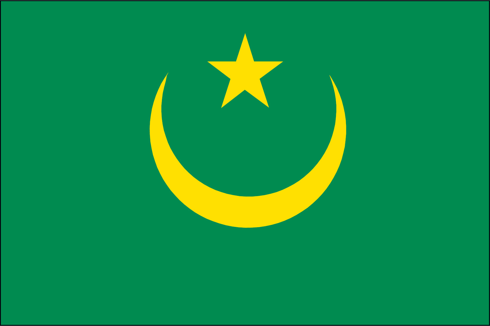 Mauritania Miniature Flag 4