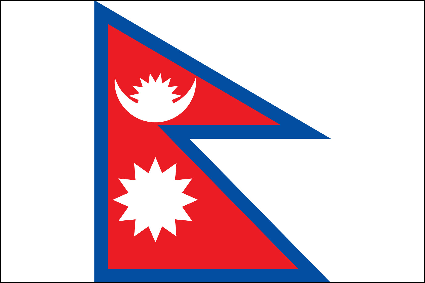 Nepal Miniature Flag 4