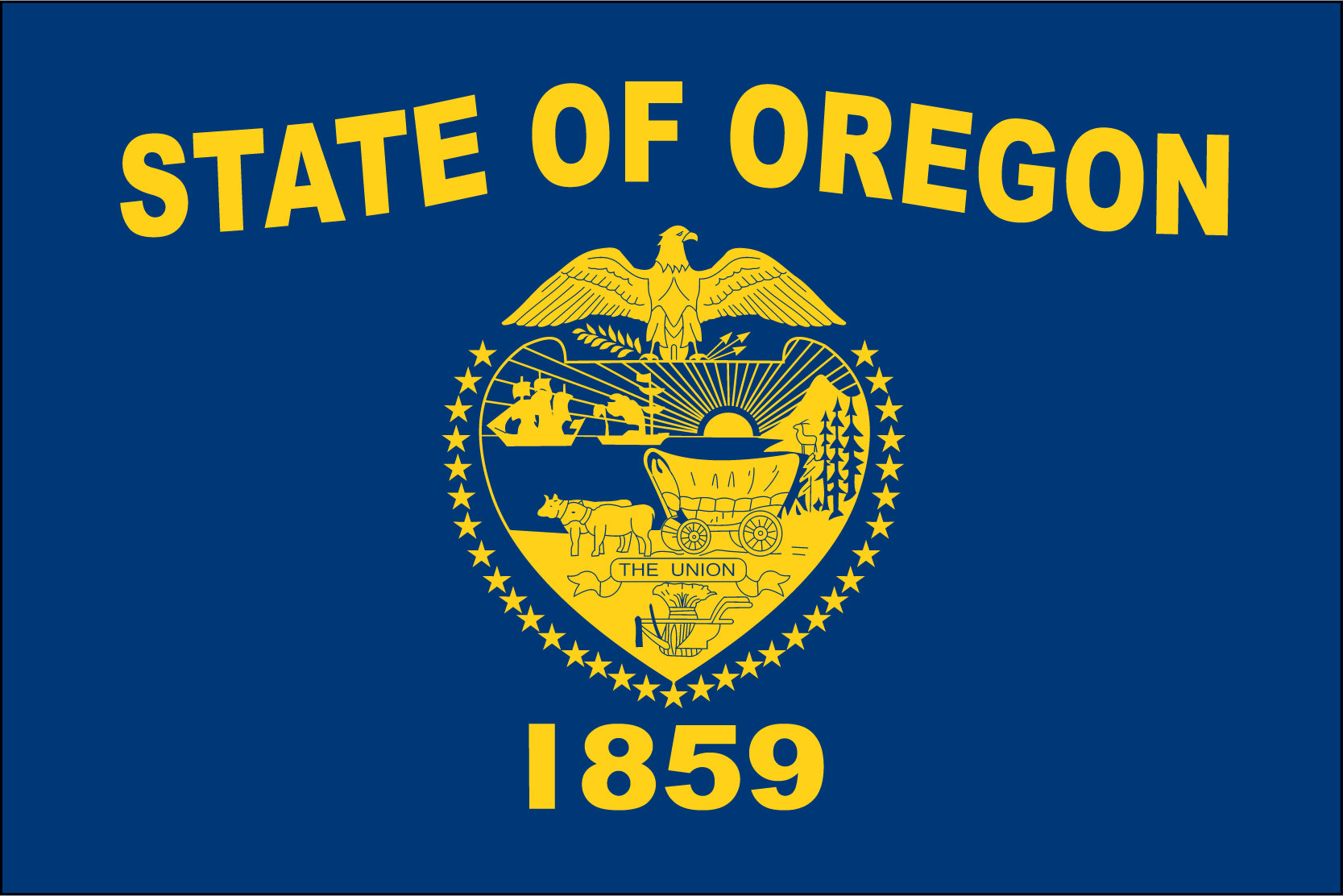 oregon state flag, flag of oregon