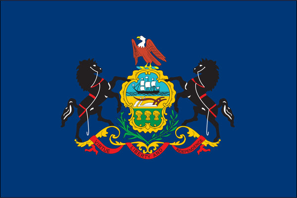 pennsylvania state flag, flag of pennsylvania