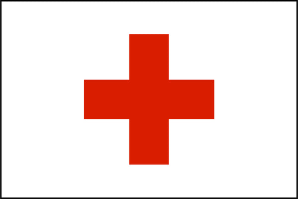 Red Cross Flag 4' x 6'