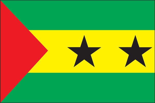 Sao Tome & Principe Miniature Flag 4" x 6"