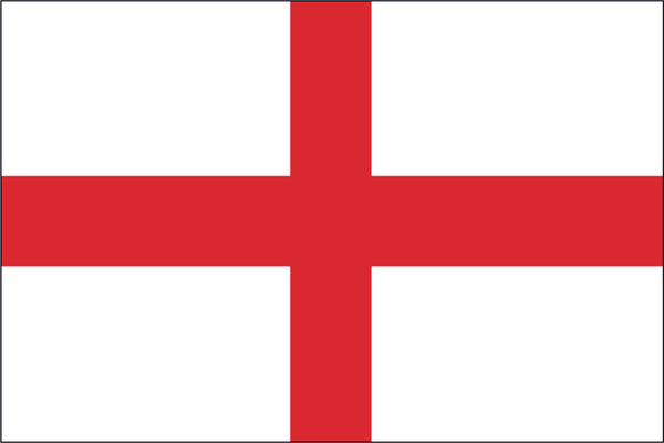 St. George's Cross 4" x 6" Flag - Box of 12 flags