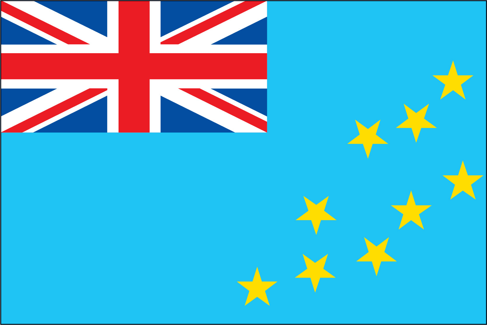 Tuvalu Miniature Flag 4