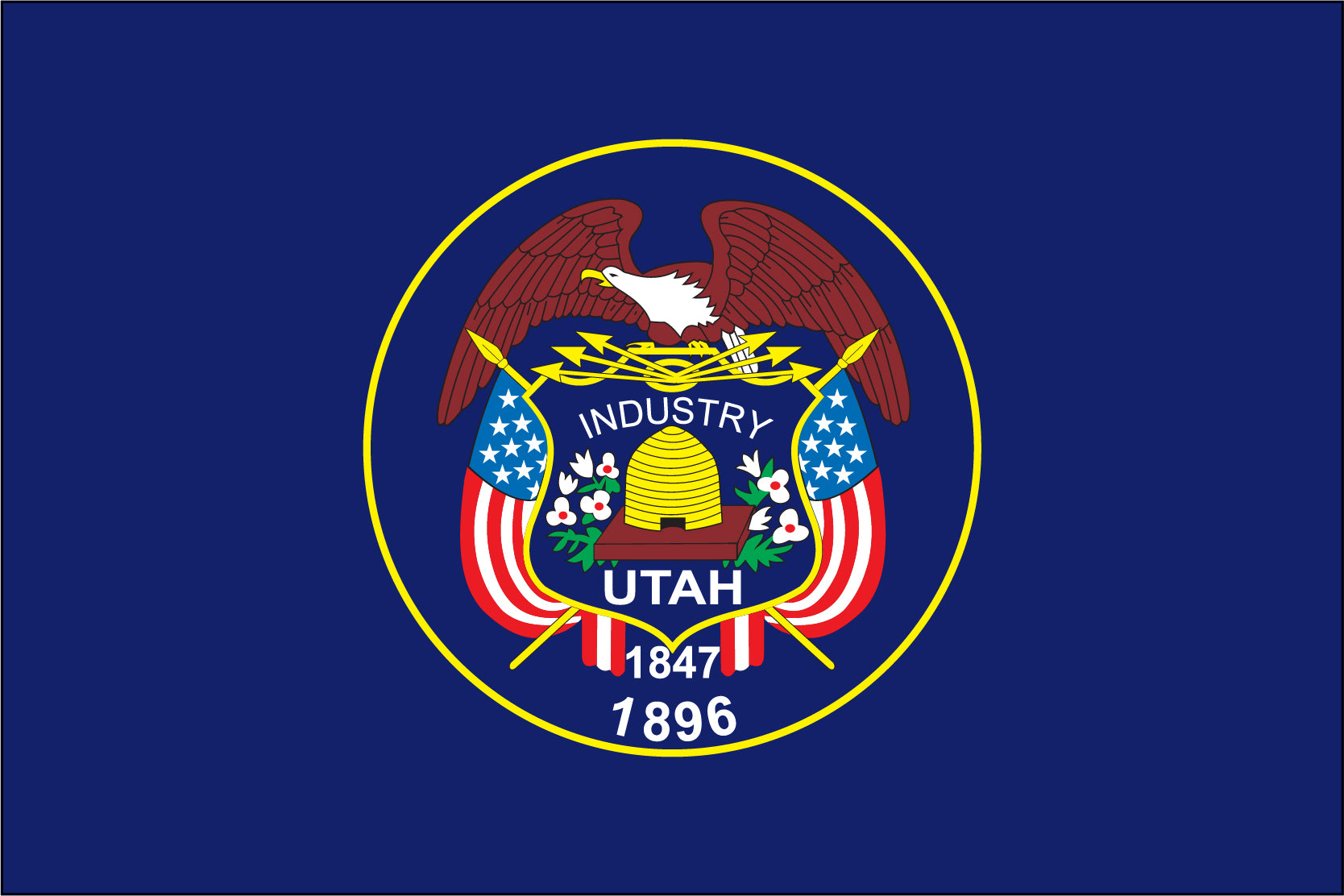 utah state flag, flag of utah