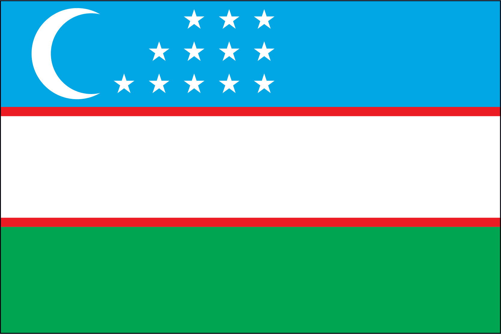 Uzbekistan Flag