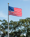 Aluminum Flagpole – 20' tall x 3" diameter with 4' x 6' U.S. nylon flag - FREIGHT INCLUDED