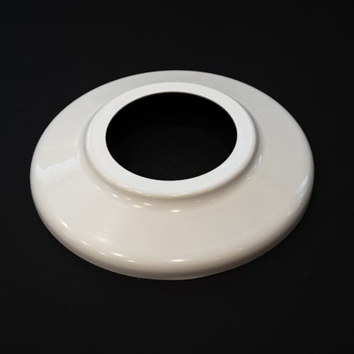 White Fiberglass Flash Collar for 50'-60' commercial fiberglass flagpole